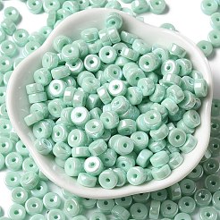 Непрозрачные цвета блестящие стеклянные бусины&nbsp;SEED-E001-P3x6mm-A03