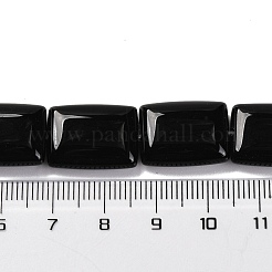Натуральные бусины из черного оникса (окрашенные и нагретые)&nbsp;G-T047-B29-01