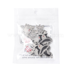 14 шт. 7 стиля хэллоуин тематика стойка покрытие светящийся сплав эмаль подвески&nbsp;ENAM-FS0002-10P