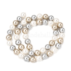 Perles de verre nacrées cuites au four&nbsp;PEAR-H019-02C-12