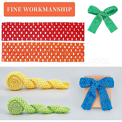 7 пачка 7-х цветных эластичных лент для вязания крючком&nbsp;WCOR-BC0001-02A