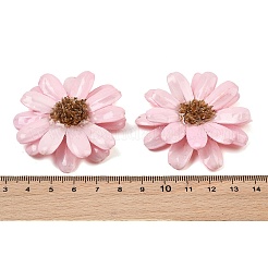 Grands pendentifs en résine époxy et fleurs séchées&nbsp;RE-CBAAE94-01C