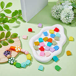 36шт 12 цвета силиконовые бусины SIL-DC0001-26