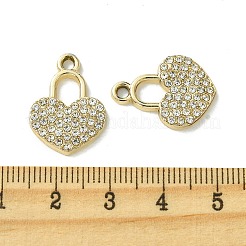 Подвески со стразами из сплава с ультрафиолетовым покрытием FIND-B039-02G-03