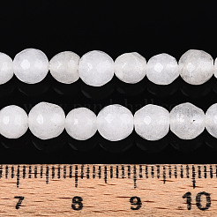 Chapelets de perles en jade blanc naturel teinté&nbsp;X-G-T139-6mm-60-26
