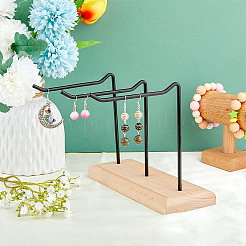 1-ярусные 3-рядные деревянные витрины для украшений&nbsp;EDIS-WH0016-009A