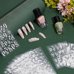 12 шт. 12 стиля ПВХ наклейки для ногтей&nbsp;MRMJ-PH0002-91