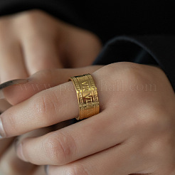 Кольца для манжеты из нержавеющей стали 304 с римскими цифрами&nbsp;FC5135-1