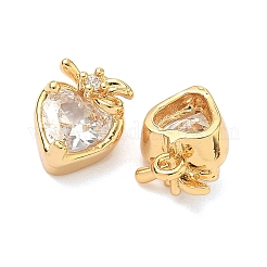 Pendentifs avec zircon cubiques à micro-pavés en laiton&nbsp;KK-A281-20G-02