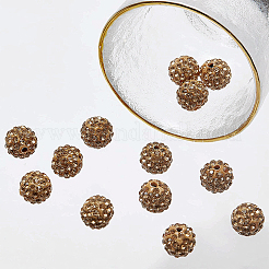 100 шт. бусины из полимерной глины со стразами&nbsp;RB-PH0001-39B