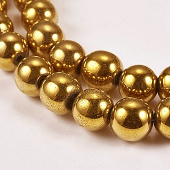 Chapelets de perles en hématite synthétique sans magnétiques&nbsp;G-J169A-8mm-04