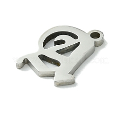 Pendentifs en acier inoxydable 201 anti-ternissement&nbsp;STAS-B055-01P-A
