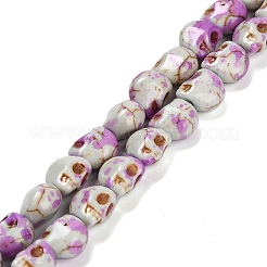 Синтетических нитей бирюзовые бусы TURQ-F019-02C