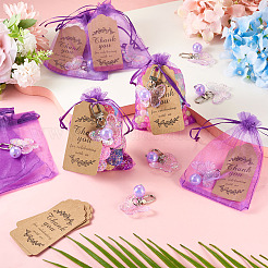 10шт бабочка акриловые подвесные украшения&nbsp;HJEW-TAC0071