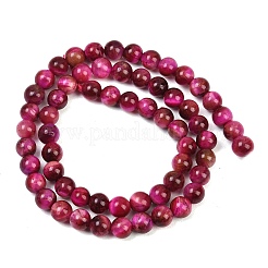 Нити из натуральных бусин тигрового глаза высшего качества&nbsp;X-G-F591-18-6mm-05