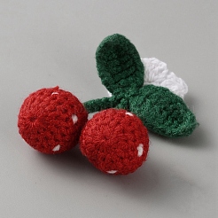 Полиэстер крючком вишня&nbsp;DIY-WH0622-391D