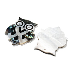 Большие подвески из натуральной пресноводной ракушки BSHE-G034-04