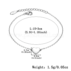 Браслеты из стерлингового серебра с сердечками OM0839-1