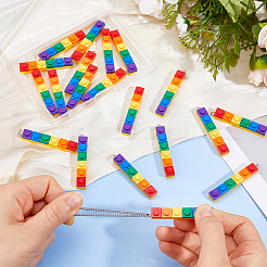 20 Stück 2 Farben undurchsichtige Acrylanhänger&nbsp;MACR-DC0001-24