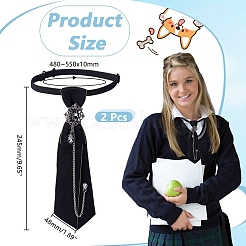 Полиэстеровые галстуки для унисекс AJEW-WH0596-222