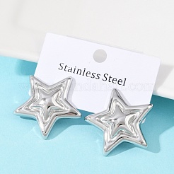 Серьги-гвоздики из нержавеющей стали 304 EJEW-S265-10P