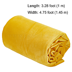 ベルベット布ソファ生地  フラット  ゴールド  145cm&nbsp;DIY-WH0056-48F