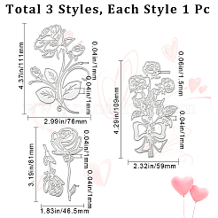 3 шт. 3 стиля трафаретов для резки углеродистой стали для шаблона своими руками DIY-GF0007-91