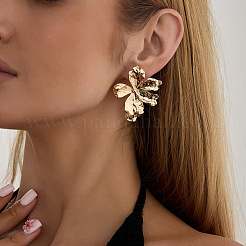 Boucles d'oreilles puces en alliage et fer pour femmes&nbsp;WGCAC55-05