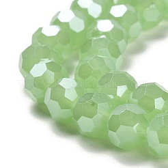 Стеклянные бусины с гальваническим покрытием  EGLA-A035-J8mm-A01