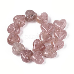 Природного кварца клубники нитей бисера G-T144-22A-01