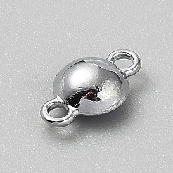 Breloques connecteur rond plat en verre à facettes&nbsp;FIND-WH20042-56A