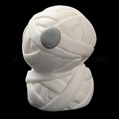 ハロウィーンの飾り  自宅のデスクトップの装飾用の樹脂製フィギュア像  ミイラ  24x18x24mm&nbsp;AJEW-S001-01A