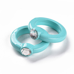 Непрозрачные акриловые кольца на палец RJEW-T016-06