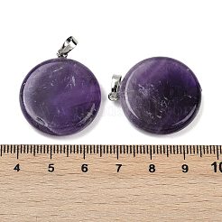 Подвески из натурального аметиста &nbsp;G-A259-04P-07