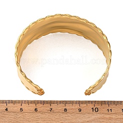 Браслеты-манжеты из нержавеющей стали 304 для женщин&nbsp;BJEW-G749-12G