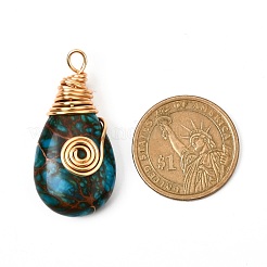 Кулоны из натуральной императорской яшмы PALLOY-JF00979