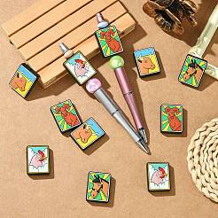 20 perles de tarot en silicone de 4 couleurs&nbsp;SIL-CJ0002-81