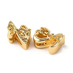 Латунные микро проложить кубического циркония бусы KK-A265-01G