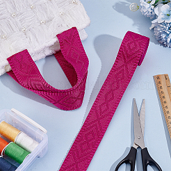 Винтажная жаккардовая лента из полиэстера&nbsp;OCOR-WH0111-106