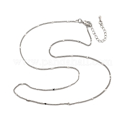 Латунные цепочки панцирного плетения ожерелья для женщин NJEW-D302-18P