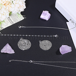 10 шт. 5 стиля ожерелья из нержавеющей стали для женщин и мужчин&nbsp;NJEW-GL0001-03