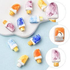 10шт 5 цвета фарфоровые бусины ручной работы PORC-FS0001-38