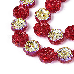 Гальванизируйте прозрачное стекло бисер нитей&nbsp;EGLA-N055-01C