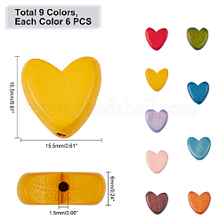 Расписные бусы из натурального дерева&nbsp;WOOD-FH0001-06