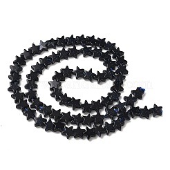 Синтетический синий авантюрин бисер нитей&nbsp;G-F817-A07-01