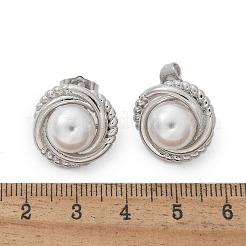 Латунь серьги EJEW-R016-18P