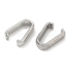 304ステンレススチールクイックリンクコネクター  ステンレス鋼色  8.5x6x2mm  インナーサイズ：4.5x6.5mm&nbsp;SA-CBA97DF-03P