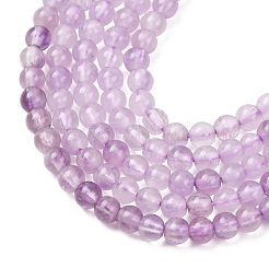 Natürlichen Amethyst Perlen Stränge&nbsp;G-H358-A01-3mm-01