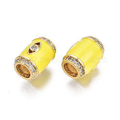 Латунь микропаве прозрачный кубический цирконий европейский бисер&nbsp;ZIRC-N039-220E