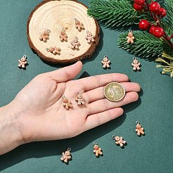 16шт 2 стиля рождественская тема непрозрачные подвески из смолы&nbsp;RESI-YW0005-25